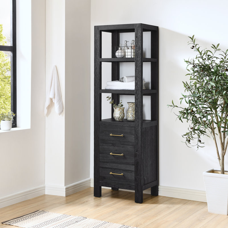 Laurel Foundry Modern Farmhouse® Moana Solid Wood Freestanding Bathroom ...